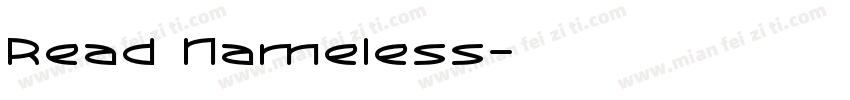 Read Nameless字体转换